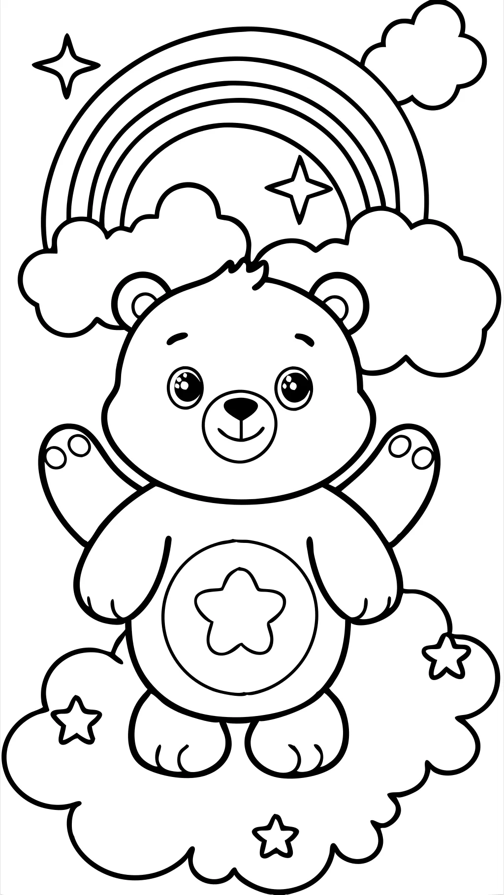 free care bear coloring pages